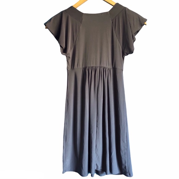 Pewter Grey Beaded Dress Size M  Kitty Kat - Picture 14 of 16